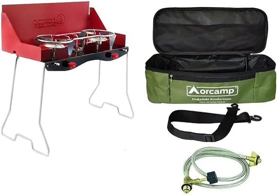 Orcamp Foldable Double Camping Cooker (With Bag & Adapter Set)