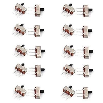 HiLetgo 20PCS SS-12D00 1P2T Toggle Switch Vertical Slide Switch