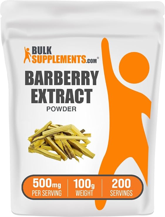 Barberry Extract Powder - Barberry Sypplement, Herbal Supplement - Vegan & Gluten Free, 500mg per Serving, 100g (3.5 oz) (Pack of 1)