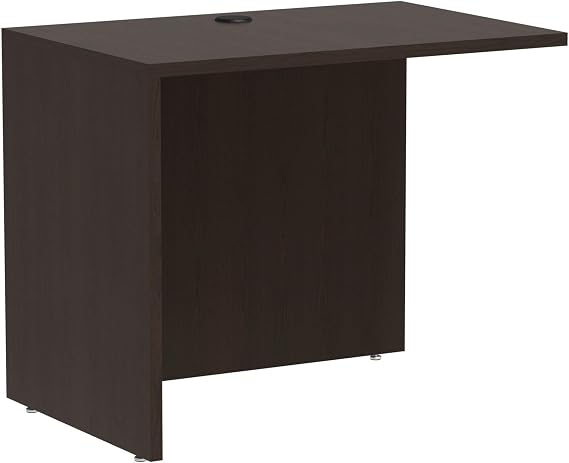 Alera ALERA Valencia Series Reversible Return/Bridge Shell, 35W X 23.63D X 29.5H, Espresso