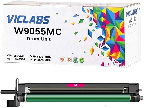 W9055MC Drum Unit Replacement for HP W9055MC Drum Unit for use in HP Color LaserJet Managed MFP E87640dn E87650dn E87650z E87660dn E87660z E87640z Printer(1-Pack,Magenta)