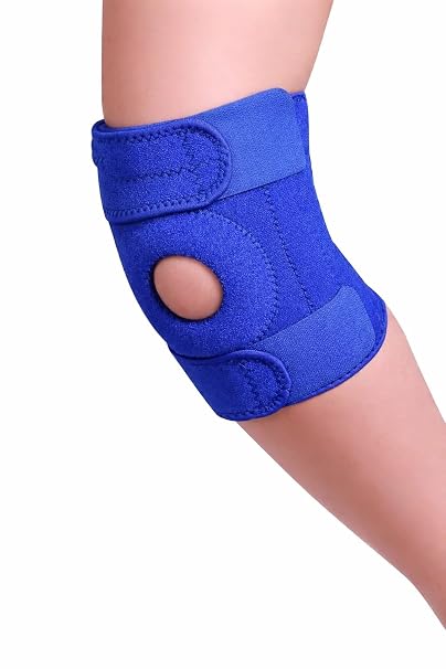 Knee support Men, Knee Brace for Women, Adjustable Patella Support for Arthritis, Meniscus Tear, Joint Pain, ACL, Ligament Damage Wrap Around Design for Running Skiing Gym Elderly Teens (Blue)