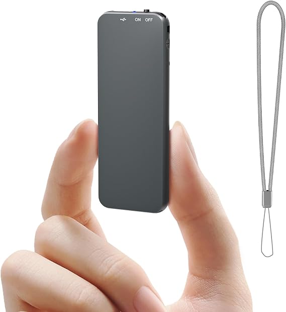 128GB(1800Hrs) Howabo Voice Activated Recorder with Playback, 40Hrs Recording Device with Metal Housing, 1536Kbps Digital Voice Recorder with USB-C for Interviews Personal Memo