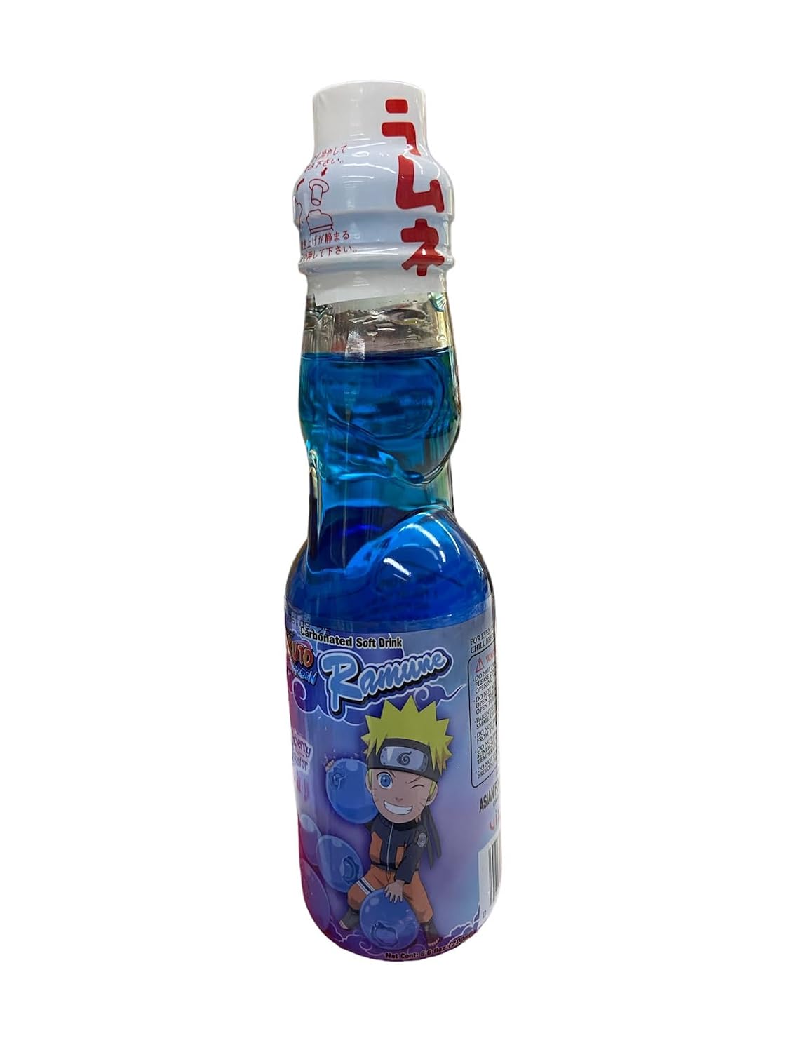 Ramune Naruto Blueberry: Pop the Marble, Sip the Berry Burst – 6.6 Fl Oz pack of 1