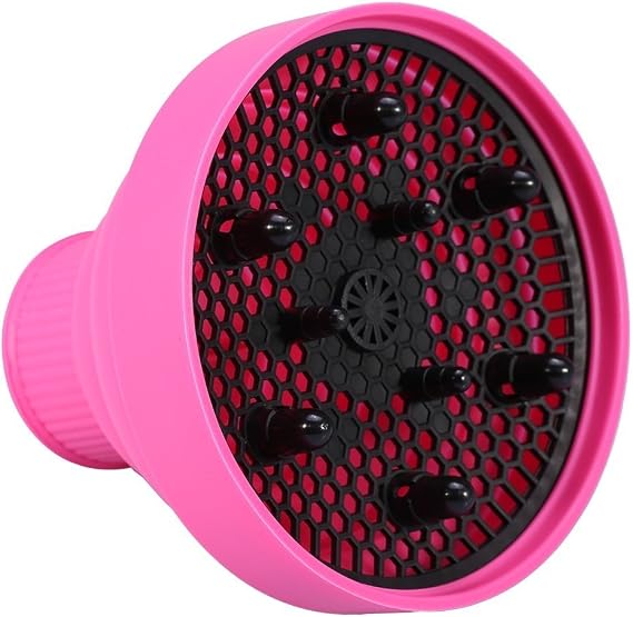 Silicone Hairdryer Diffuser Folding Hair Blower Professional Salon Hairdressing Styling Tool Universal Hood Cover (Color : Pink)