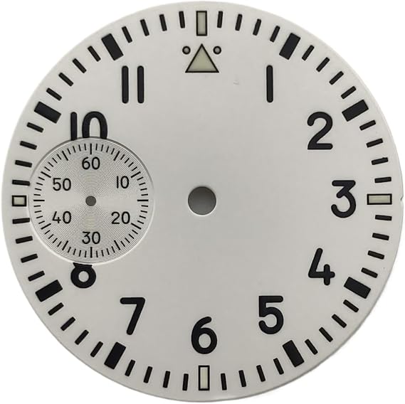 1pc 37mm Man Watch Dial Black Blue Green White Fit ETA 6497 Movement
