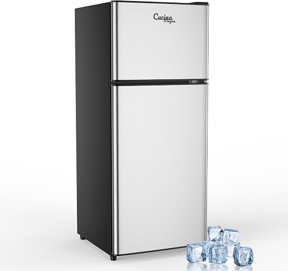 3.8 Cu Ft Mini Fridge for Bedroom Small Fridge, Small Refrigerator