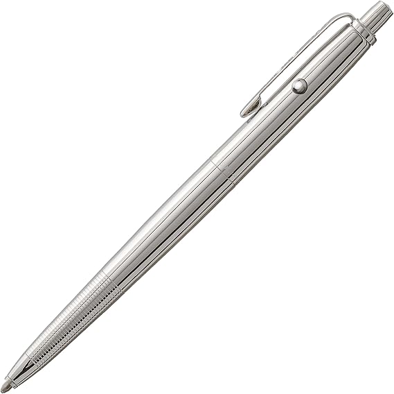 Fisher Space Pen Chrome Original Astronaut Pen, Gift Box | Pressurized Ballpoint Pen Writes Upside Down and in Extreme Temperatures, Black Ink, Medium Point, Pocket Clip, Made in USA