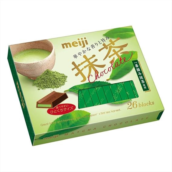 Meiji Matcha Chocolate Box, 26 Pieces