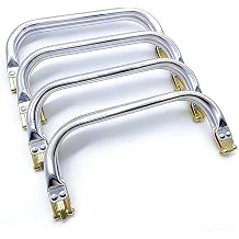 4 Pcs Metal Purse Frame 7.4" Kiss Lock Clasp Bag Frame Purse Hardware Inner Kiss Clasp Rectangle Lock for DIY Handle Bag Crafting Sewing Materials