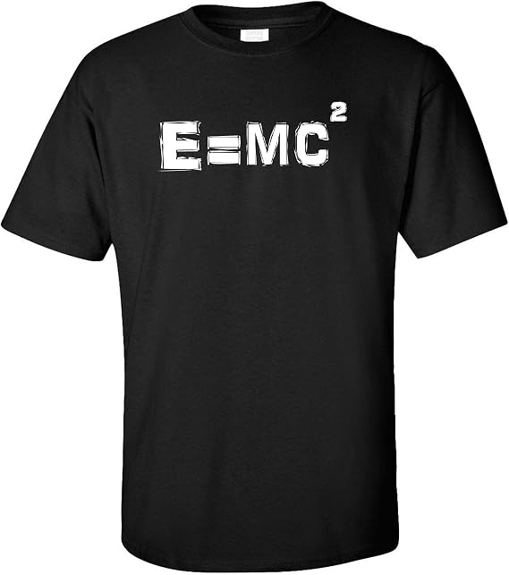 Math Science E=MC2 Equation Adult T-Shirt
