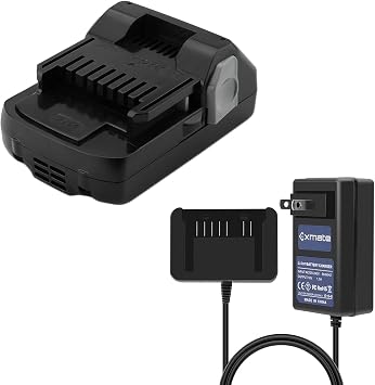 Exmate 2.5Ah 18V Battery and Charger for Hitachi BSL1830C BSL1815S BSL1815X BSL1830 330139 330557 339782