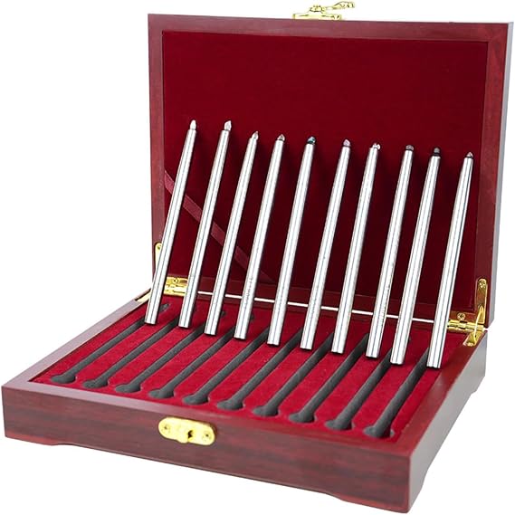Mohs Hardness Test Kit, Industrial Mohs Hardness Tester With 10 Hardness Pens and Storage Case, Carefully Processed and Durable Material, for Floor Tiles, Ceramic Tiles, Marble, Jewelry, Jade