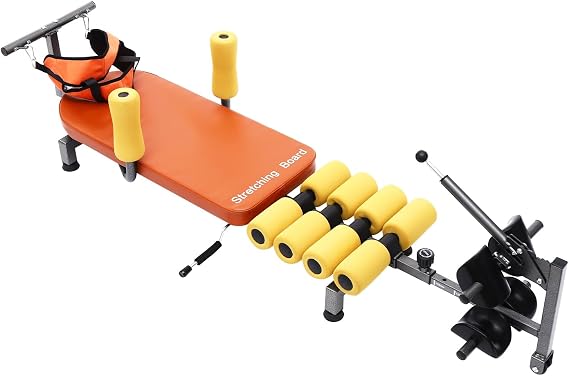 Back Stretcher, Inversion Table, Bdecompression Back Stretcher, Non-Inversion Traction Table with Adjustable Height, 286 LBS Load Capacity, Relieves Back & Neck Pain