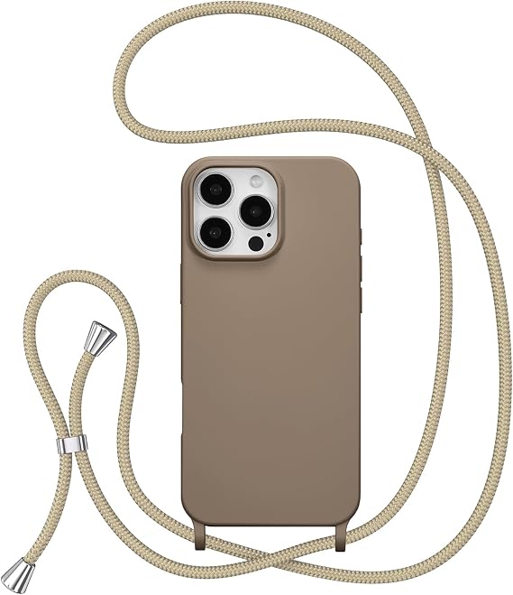 ZTOFERA Crossbody Case for iPhone 16 Pro Max,Brown