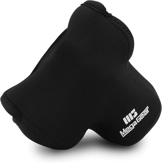 Megagear MG1036 Ultra Light Neoprene Camera Case Compatible With Canon Eos M50 Mark I (15-45MM), M50, M5 (15-45MM) - Black, PU Leather