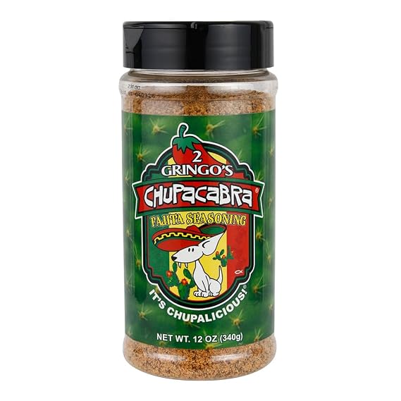 2 Gringo's Chupacabra Fajita Seasoning Rub Sweet And Tangy Flavor 12 Oz Bottle
