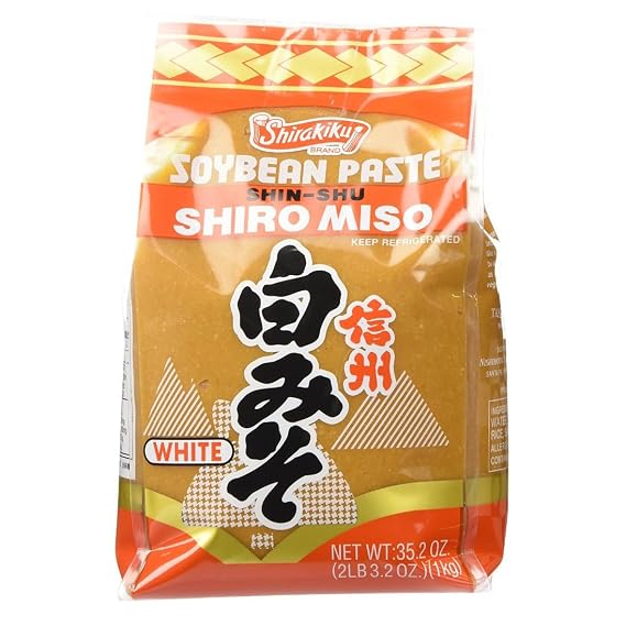 Shirakiku White Miso Soybean Paste (Shiro Miso) - 2.2 Lb: Bulk Culinary Staple for Authentic Japanese Cooking, Vegan & Low-Salt