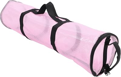 TARSHYRY Large Capacity Wrapping Paper Storage Bag, Transparent Foldable Portable Organizer for Xmas Presents, Dust Proof Water Proof, Reusable, PVC Material Transparent Pink