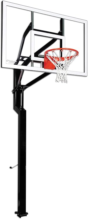 Goalsetter All-American In Ground Adjustable Basketball System with 60-Inch Acrylic Backboard - Multiple Rim Options