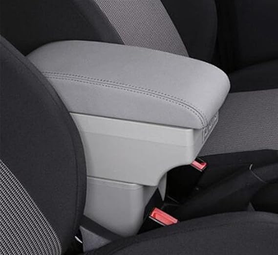 Car Armrest Compatible with Hyundai for Accent RB 2011 2012 2013 2014 2015 2016 Car Armrest Box Centre Console Arm Rest Storage Box Handrail Box(Gray)