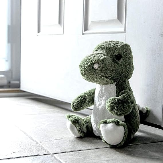 Dinosaur Decorative Door Stop Christmas Weighted Cute Animal Door Holder Plush Floor Indoor Door Stopper (Dinosaur)