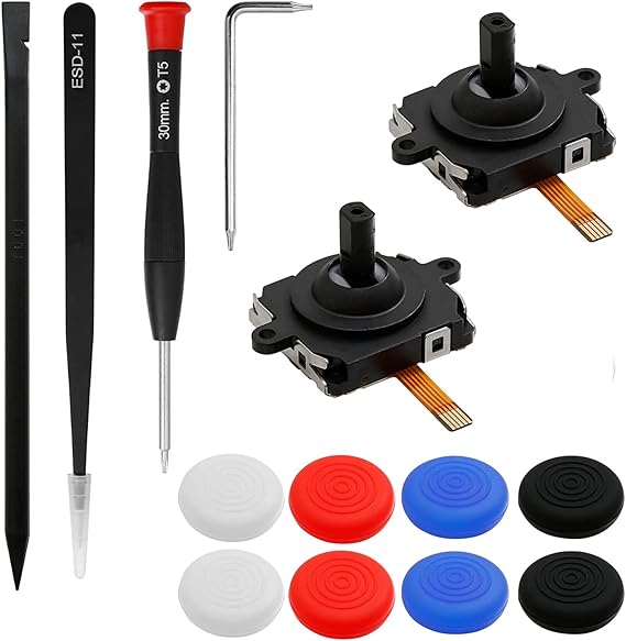 PAIRIER 2 Pcs Joystick Replacement Kit for Oculus Quest/Meta Quest 2