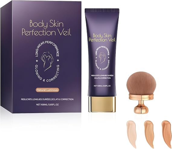 Body Coverage Perfector Set, Multi-Effect Body Concealer for Tattoo & Scar Cover Up, 24H Long-Lasting Waterproof & Transfer-Resistant Full Coverage Foundation for All Skin (3.65Oz)