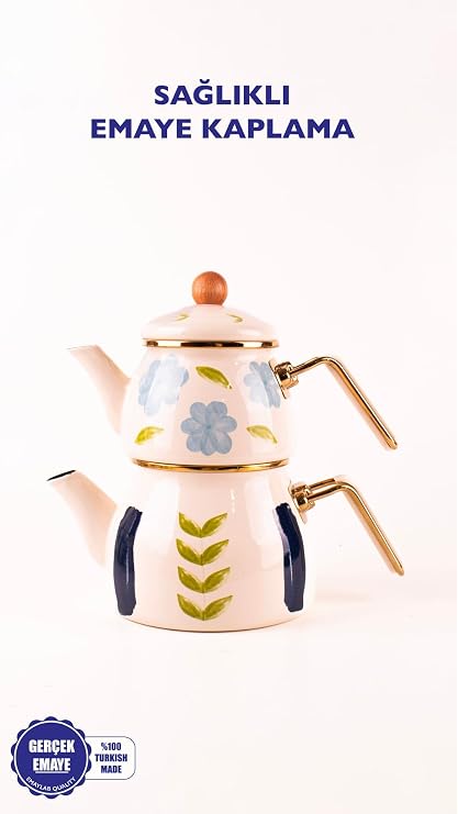 Bloom Enamel Teapot