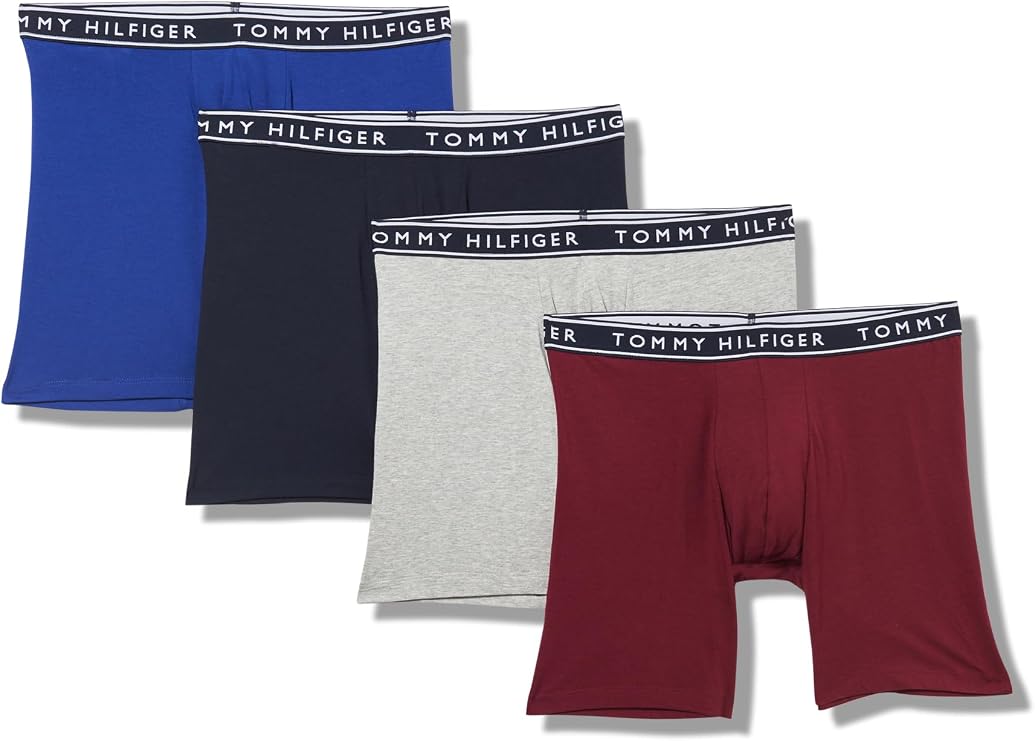 Tommy Hilfiger Men's Cotton Stretch 4-Pack Boxer Brief