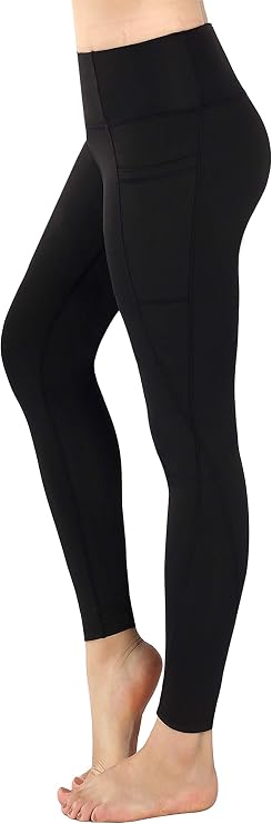 Zinmore Yoga Pants High Waist Tummy Control Leggings with Pockets Running Workout Leggings Yoga Pilates Pants