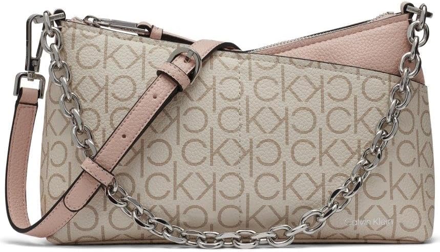 Calvin Klein Women's Zoe Top Zip Chain Crossbody
