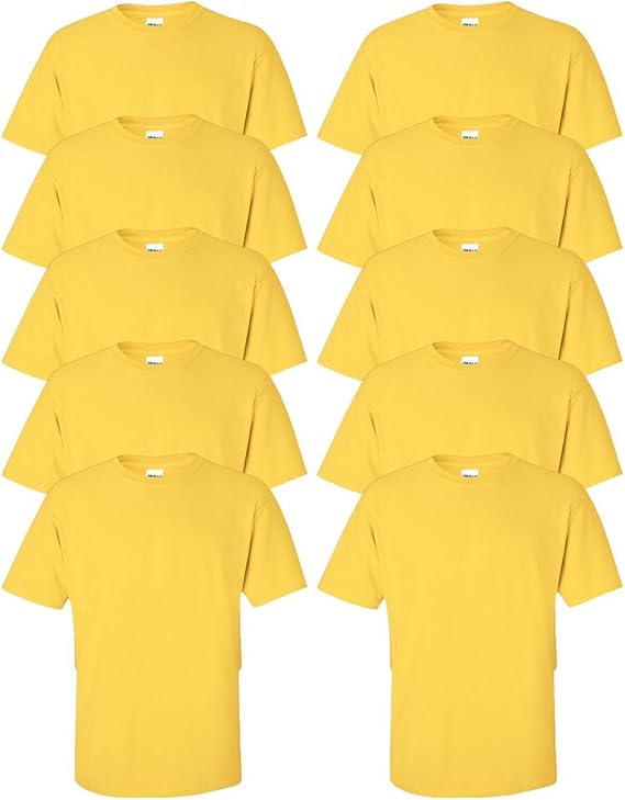 Gildan mens Ultra Cotton 6 oz. T-Shirt(G200)-DAISY-S-10PK