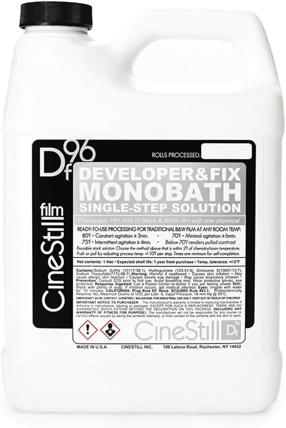 Cinestill Monobus Cinestill MONOBATH Black and White Developer Fluid DF96 DEVELOPER&FIX" B&W MONOBATH