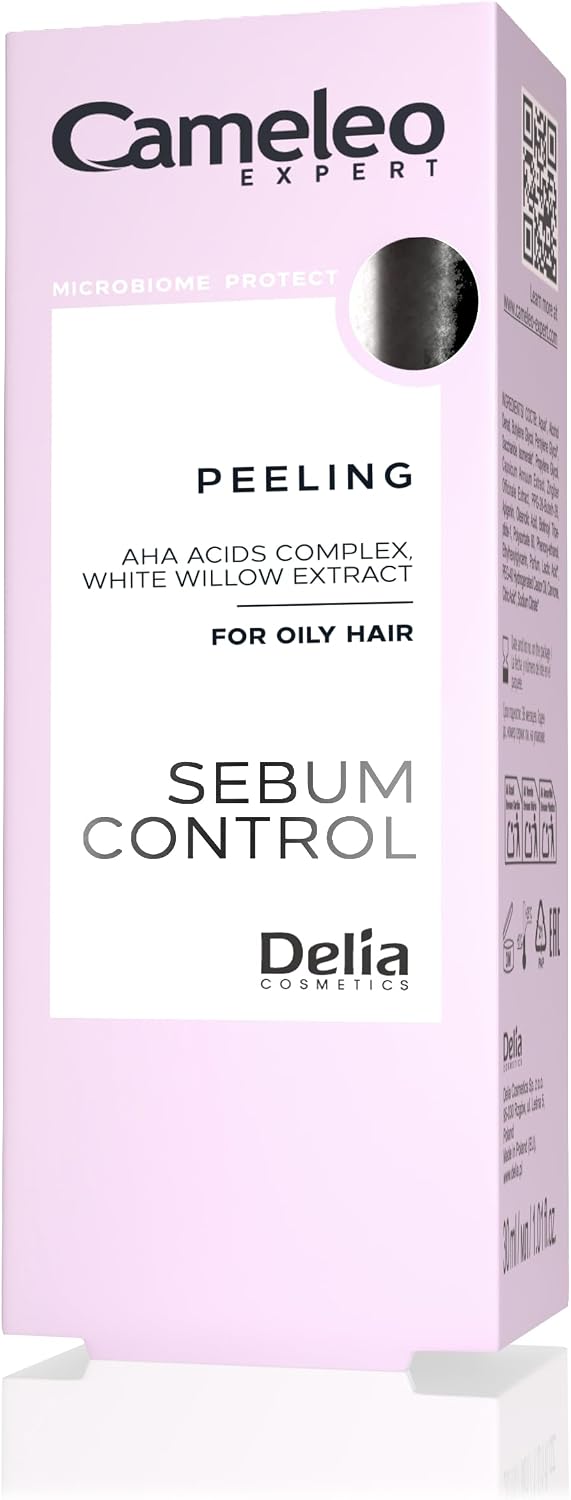 Cameleo Expert – Sebum Control – Scalp Scrub – Deeply Cleanses, Regulates Sebum, Prepares Scalp for Care – AHA Complex & White Willow Extract – 300 ml
