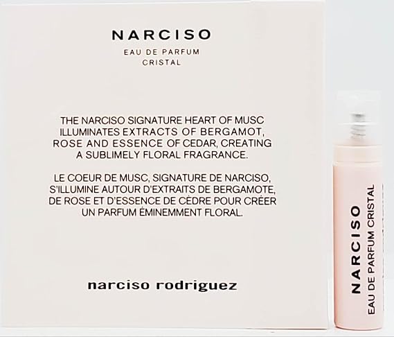 Narciso Rodriguez Cristal Eau de Parfum Women's Perfume Spray Sample Vial 0.02oz/0.8ml