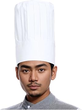 Chef Hat Men Kitchen Elastic Cap High Hats Catering Serve Bakery Cake Shop Breathable Cook Medium Hat(Color 6)