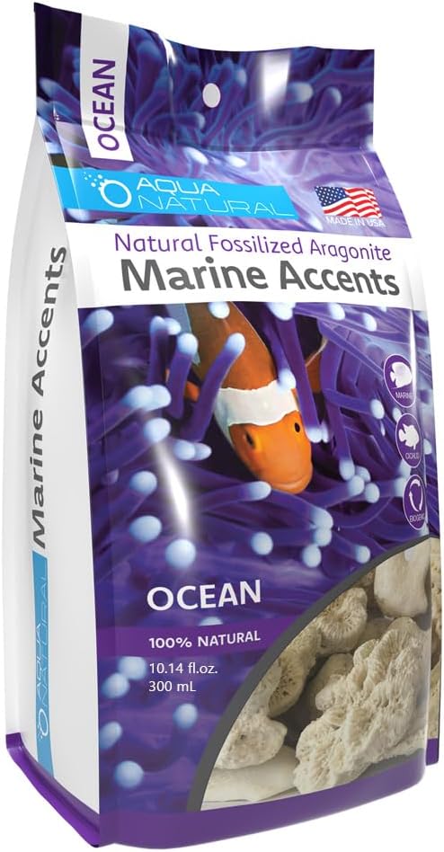 Aqua Natural Marine Accents for Reef Aquarium, Ocean, 10.4 floz