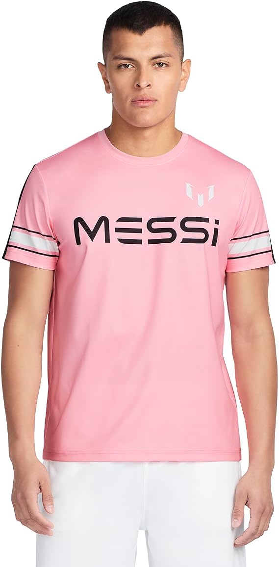 Messi Men's Mesh Tee, Lifestyle Short Sleeve T-Shirt | Standard Fit with Graphic