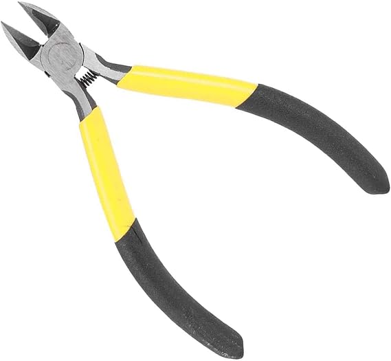 Diagonal Plier, Heavy-Duty Diagonal Cutting Pliers Flush Cut Wire Cable Side Cutting Snip Dual Color High Carbon Steel Tool,Non-slip Handle, Easy To Use