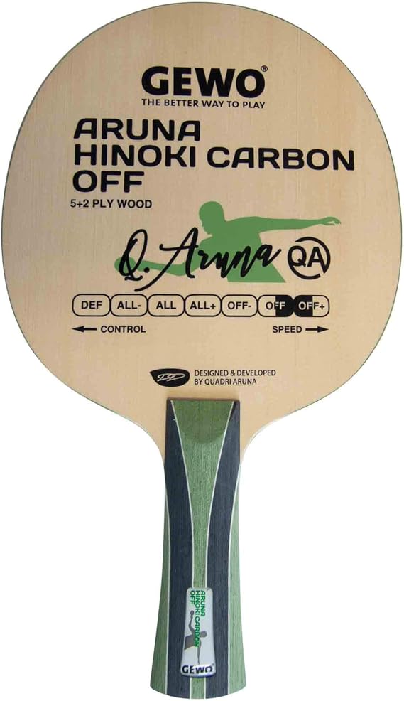 GEWO Aruna Hinoki Carbon Offensive Table Tennis Blade