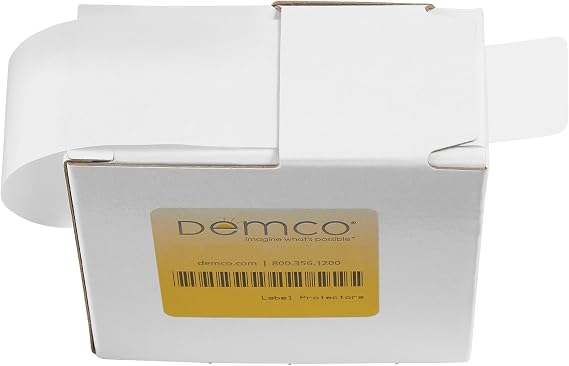 Demco Clear Glossy Label Protectors on Rolls Self-Adhesive, 1.5 mil Film for Barcodes, Spine Labels & Office Use Acid-Free, Archival-Safe Available in Rolls of 250, 500, or 1,000