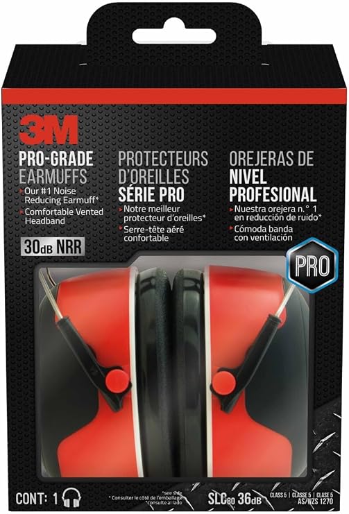 3M Pro-Grade Earmuff, Noise Reduction
