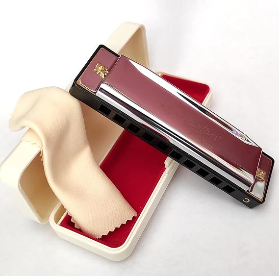 LMHM0310 Harmonica 10 Holes C Major - Harmonica Major Key of C Blues Harmonica 10 Holes 20 Tones Standard Harmonica