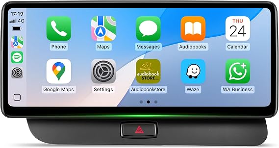 12.3 inch Android Touchscreen for Audi Q5 Multimedia (2009-2017), Built in Wireless CarPlay Auto Bluetooth Upgrade Factory Car Radio Receivers Retain Original Stereo Amplifier System (A-Q5-GP)