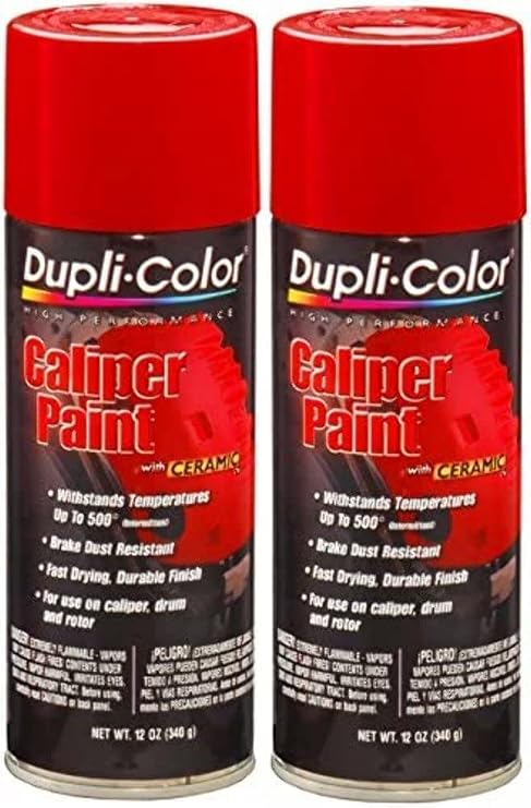 Dupli-Color Red Caliper Paint with Ceramic 12 oz. Aerosol (2 Pack)