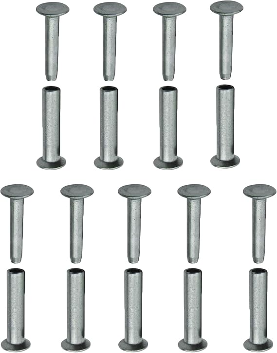 9 Sets Kitchen Knife Handle Screw Fixing Rivet Nuts Chef Knives Cutter Wooden Grip Screws Fastener Fixer Clip Nail Replacement Repair Stainless Steel Rivets Anti-Corrosion DIY Tools Accessories