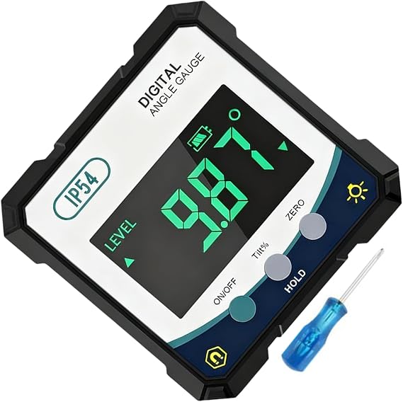 Digital Angle Meter Professional Precision Electronic Table Saw Miter | Digital Gauge Woodworking Level Finder for Mechanic Mapping Woodworking Construction Carpentry