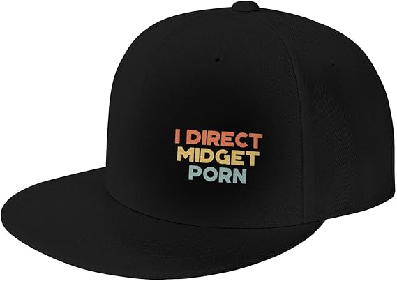 I Direct Midget Porn Hat Funny Trucker Baseball Cap Flat Bill Dad Hats Summer Men Women Black