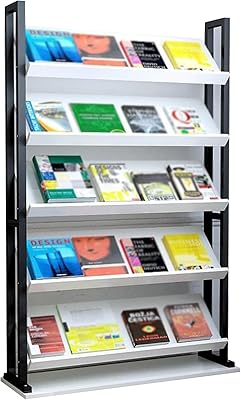 Floor-Standing Magazine Rack, Office Magazine Rack Publicity Display Stand, Promotional Materials Display Rack Storage Bookshelf for Exhibitions,Offices Color : C, Size : 60X30X135CM
